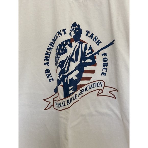 NRA 2nd Amendment Task Force S/S T-Shirt Men's Size XL White National Rifle Asso - Picture 6 of 7